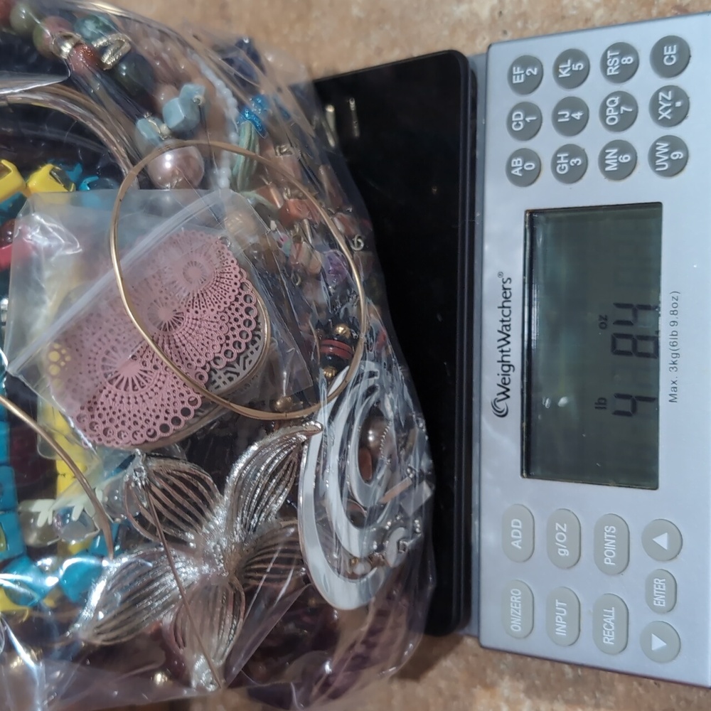 Bag of Wearable Costume Jewelry